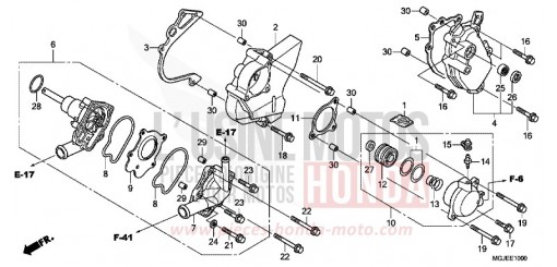 POMPE A EAU CBF1000FAC de 2012